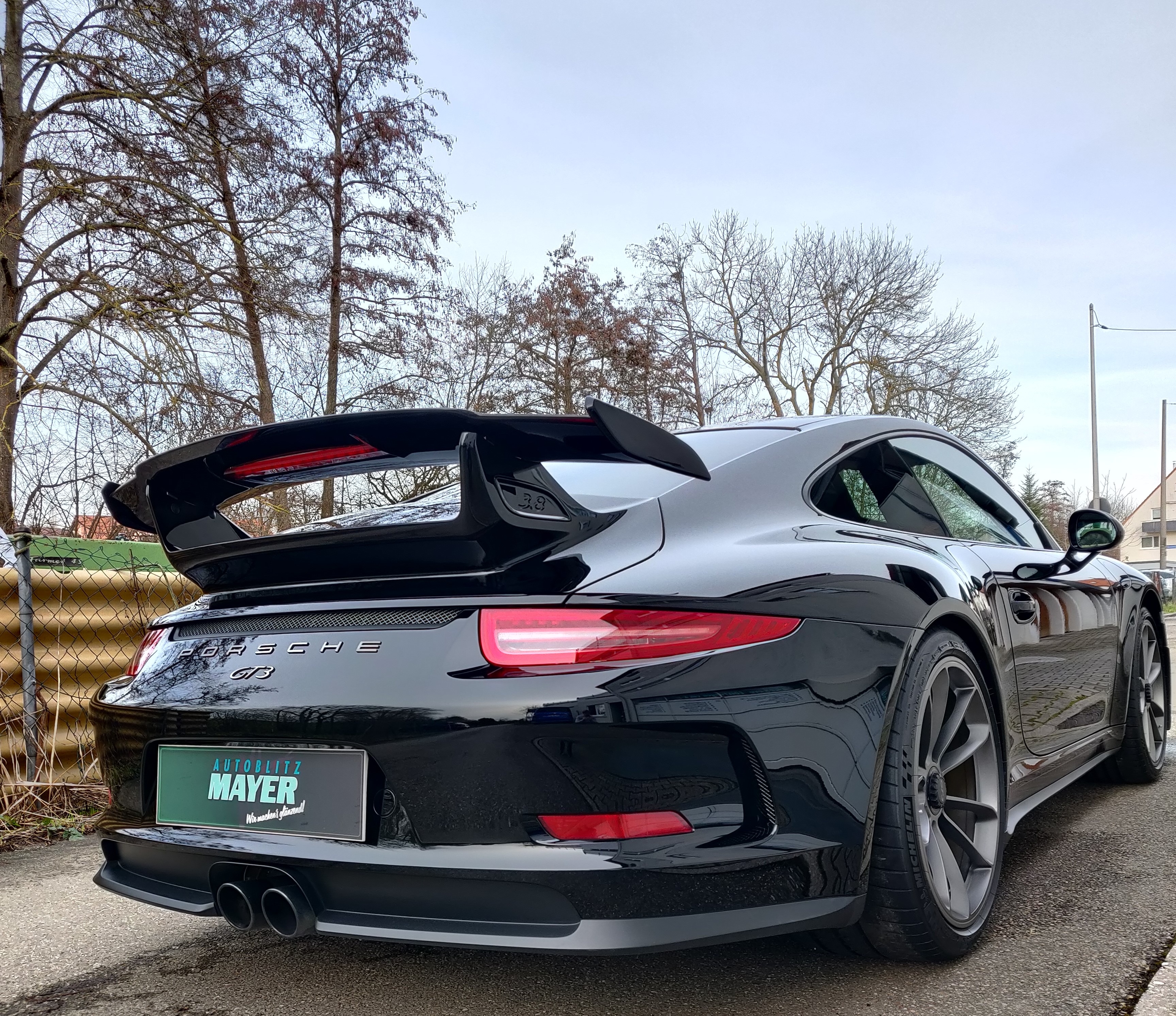 Porsche GT3 Unischwarz Lackschutzfolie